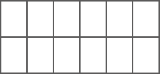 Ein Raster mit mehreren leeren Feldern in einem einfachen Layout.